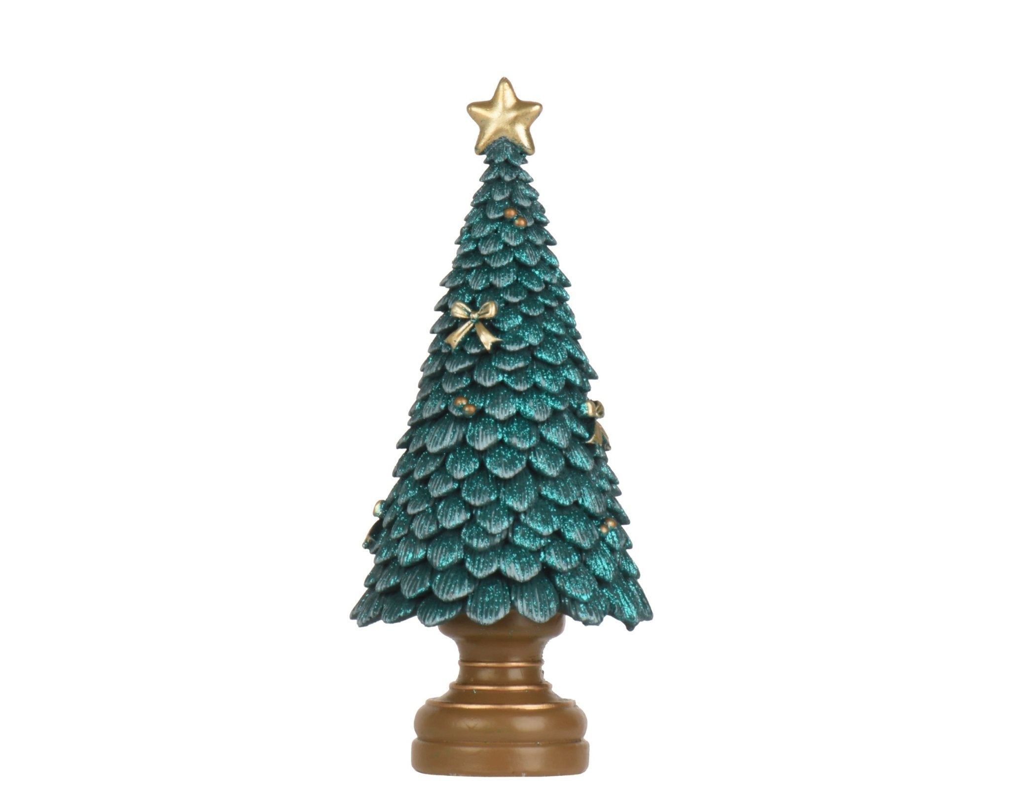 Deko - Weihnachtsbaum Smaragd klein (10 x 10 x 23 cm) - Amiras Zauber