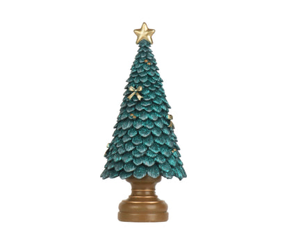 Deko - Weihnachtsbaum Smaragd klein (10 x 10 x 23 cm) - Amiras Zauber