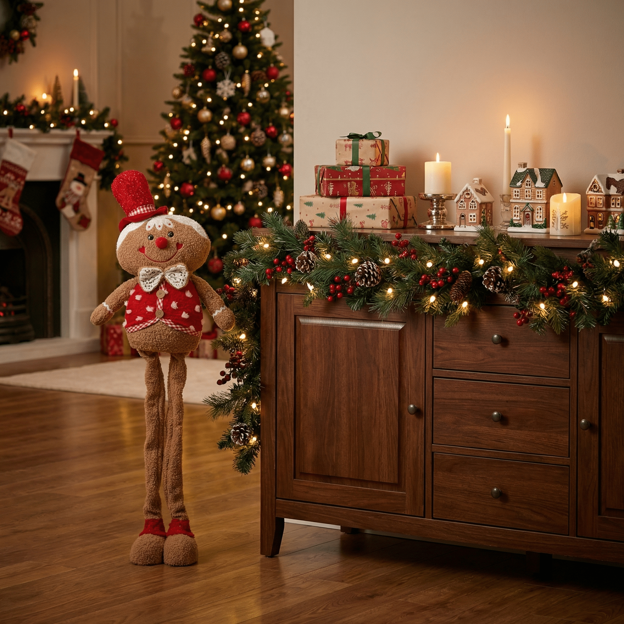 [KI] Gingerbread Buddy „Ginger Tall“ (ausziehbar 86 cm bis 120 cm) - Amiras Zauber