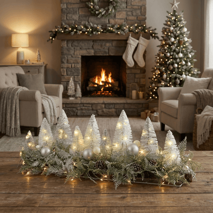 [KI] LED Zauberlandschaft „Lichterwald“ (90 x 24 x 26 cm) - Amiras Zauber