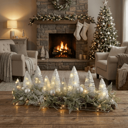 [KI] LED Zauberlandschaft „Lichterwald“ (90 x 24 x 26 cm) - Amiras Zauber