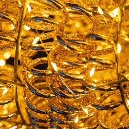 Premium LED Rentier Gold Outdoor klein (104 x 57 x 20 cm) - Amiras Zauber