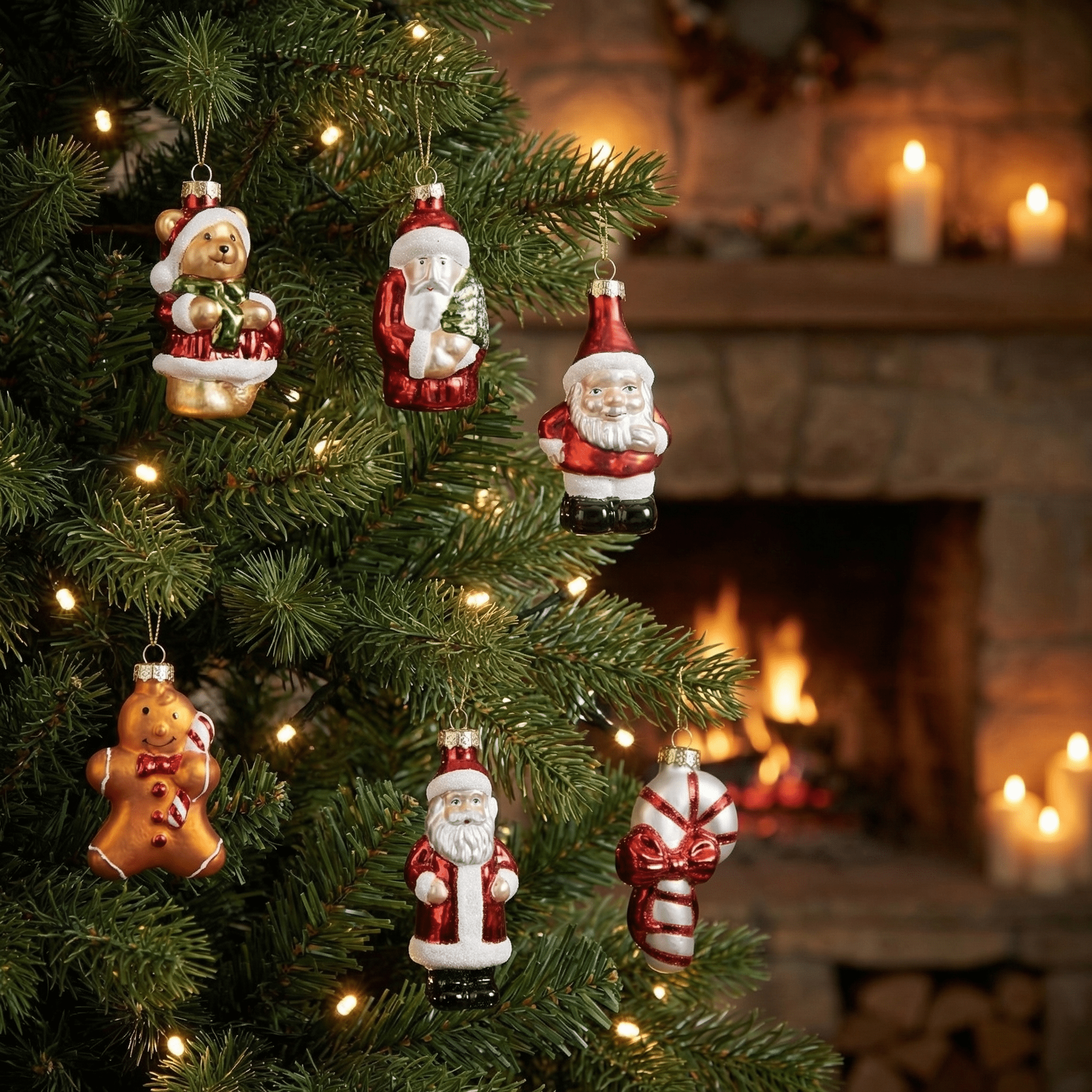 [KI] Premium Weihnachtsfigurenanhänger Geschenkbox 24tlg. (8 cm) - Amiras Zauber