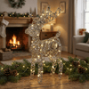 [KI] LED Rentier Weihnachtszauber gold klein indoor (9 x 25 x 37 cm) - Amiras Zauber