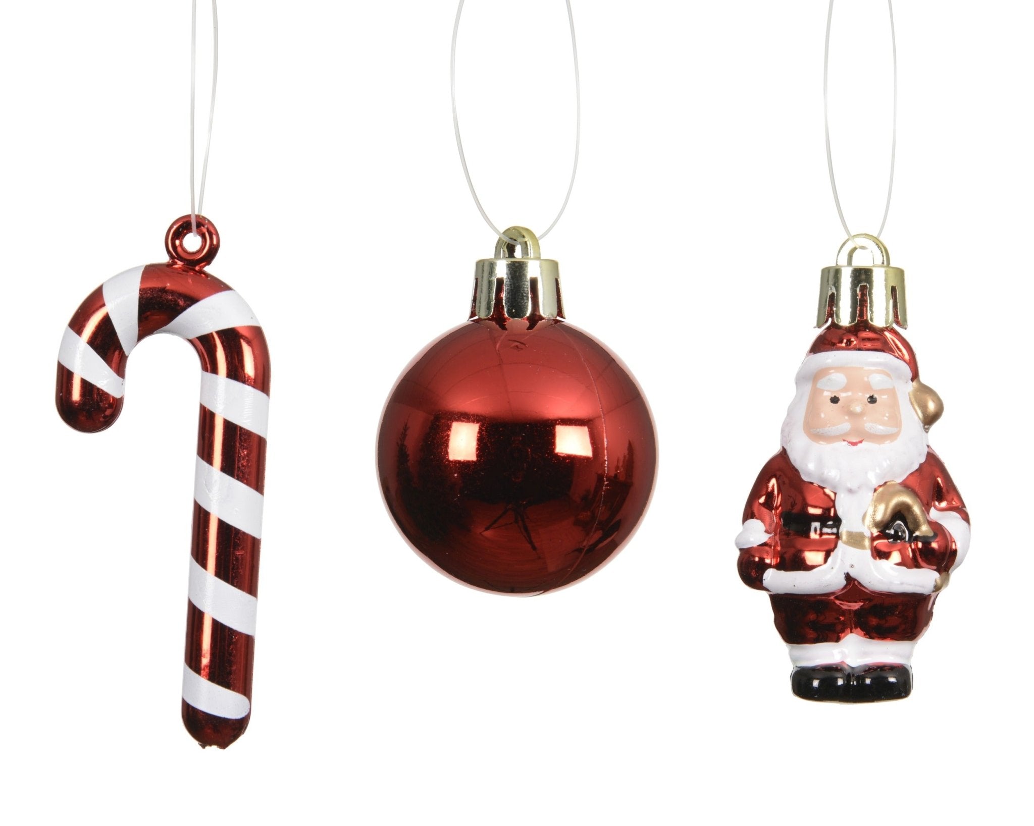 Santas Lieblings - Weihnachtsanhänger Set 10tlg. (4 cm) - Amiras Zauber
