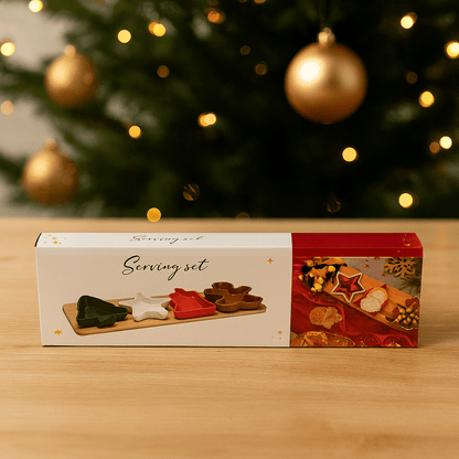 [KI] Servierset „Merry Christmas“ 5 teilig - Amiras Zauber