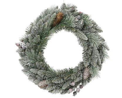 Tannenkranz Grün beschneit indoor (50 cm) - Amiras Zauber