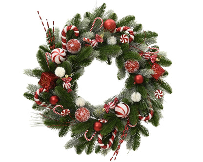 Tannenkranz "Sweet Candys" groß indoor (60 cm) - Amiras Zauber