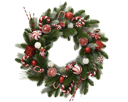 Tannenkranz "Sweet Candys" groß indoor (60 cm) - Amiras Zauber