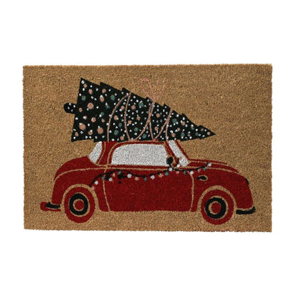 Weihnachts-Fußmatte „Christmas Car“ (60 x 40 x 1,5 cm) - Amiras Zauber