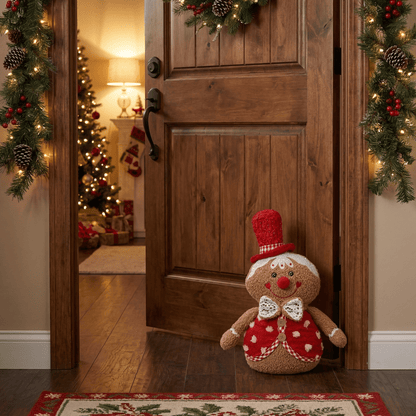 [KI] Weihnachts-Türstopper „Gingerbread“ (28 x 14 x 33 cm) - Amiras Zauber