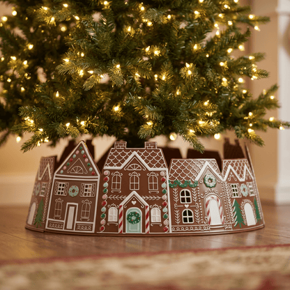[KI] Weihnachtsbaumring Gingerbread Village (70 cm) - Amiras Zauber