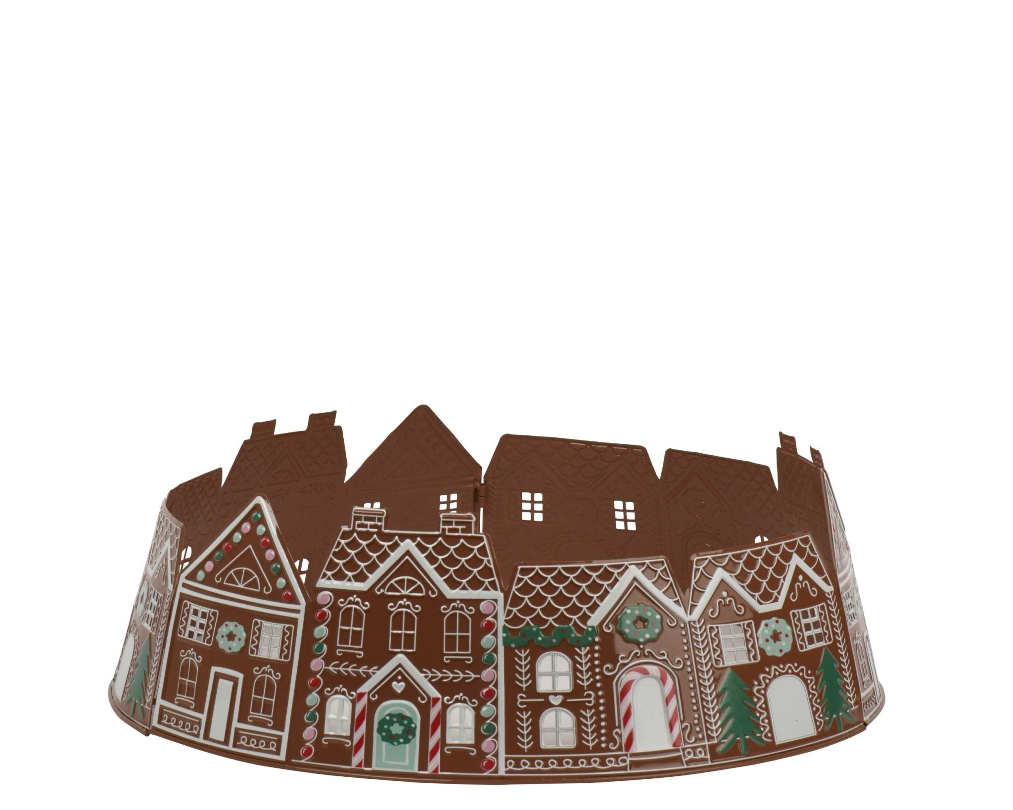 Weihnachtsbaumring Gingerbread Village (70 cm) - Amiras Zauber