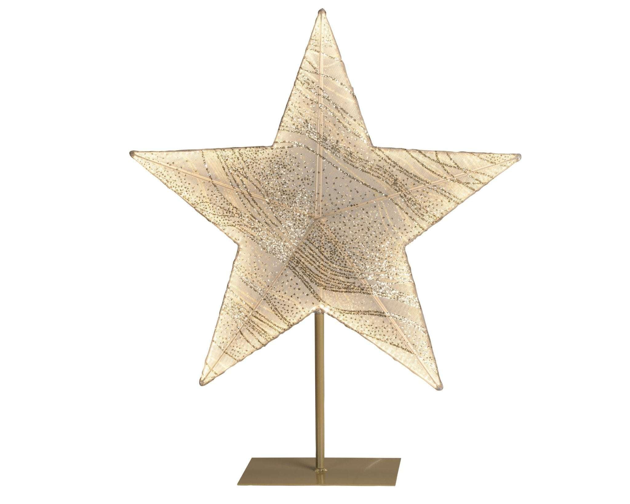 Weihnachtsstern mit LED Beleuchtung (13 x 58 x 68 cm) - Amiras Zauber