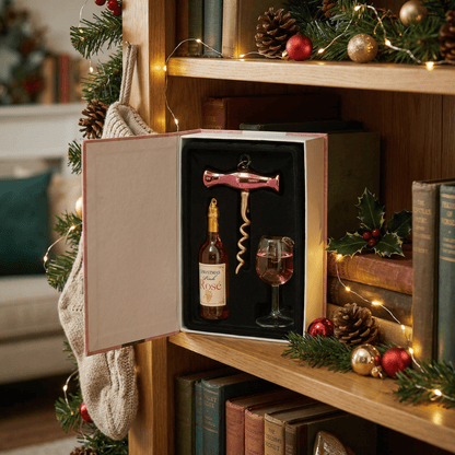 [KI] Wein Glas - Baumschmuck–Geschenk - Edition 4tlg. - Amiras Zauber