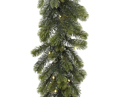 Winterliche Tannengirlande mit LED indoor (270 x 30 cm) - Amiras Zauber