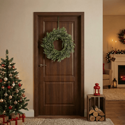 [KI] Winterlicher Kranz Natur groß indoor (60 cm) - Amiras Zauber