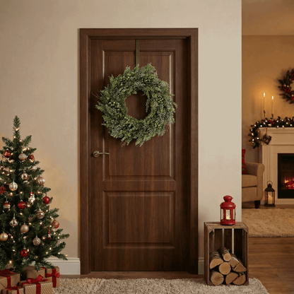 [KI] Winterlicher Kranz Natur groß indoor (60 cm) - Amiras Zauber