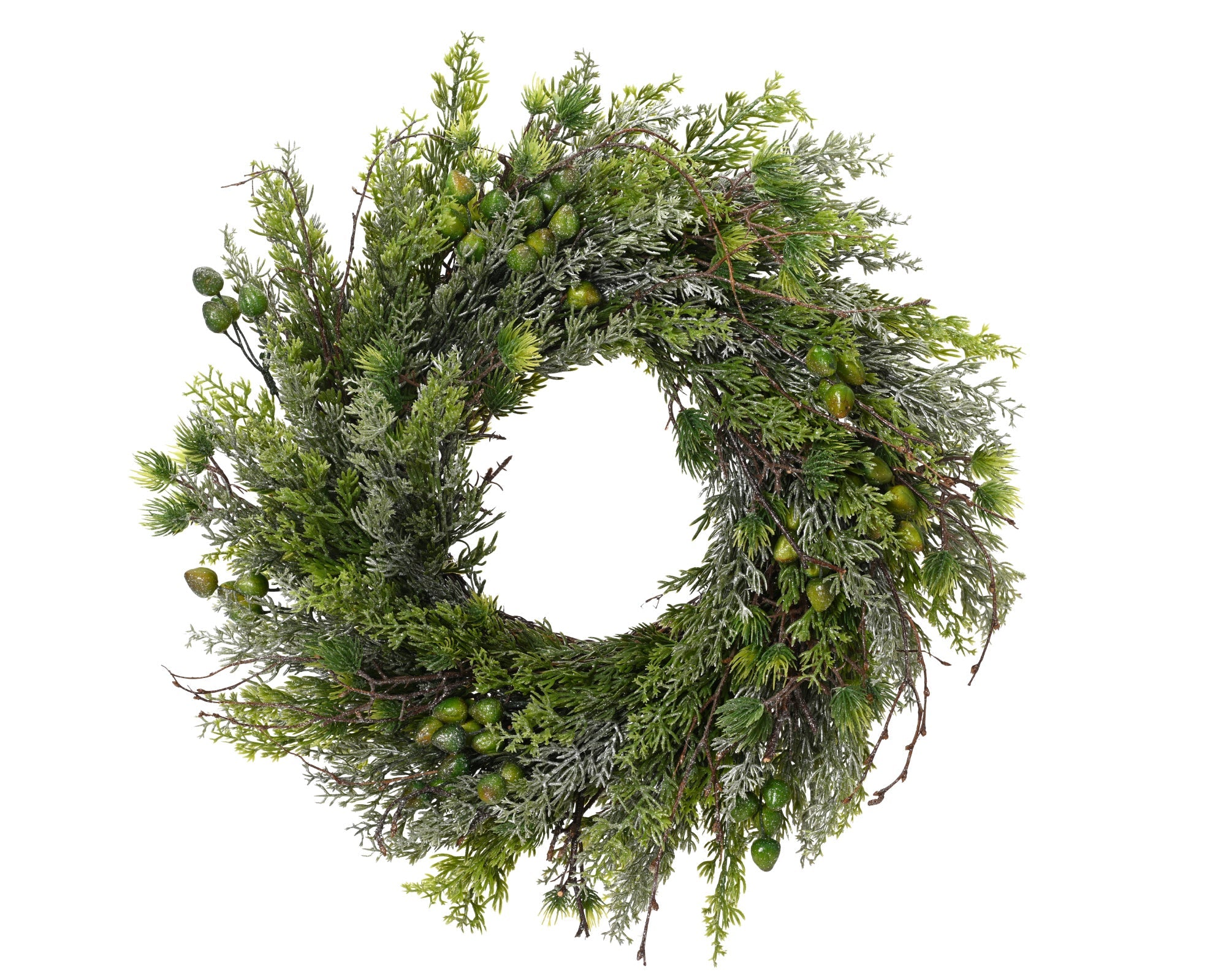 Winterlicher Kranz Natur klein indoor (40 cm) - Amiras Zauber