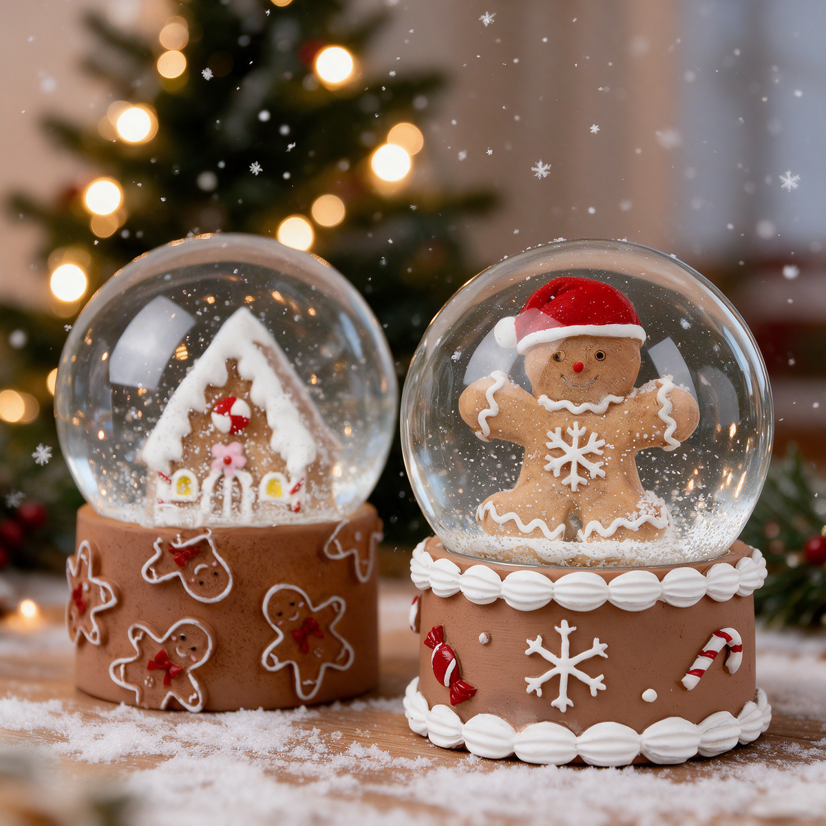 [KI] Winterzauber Schneekugel 2er - Set - Amiras Zauber